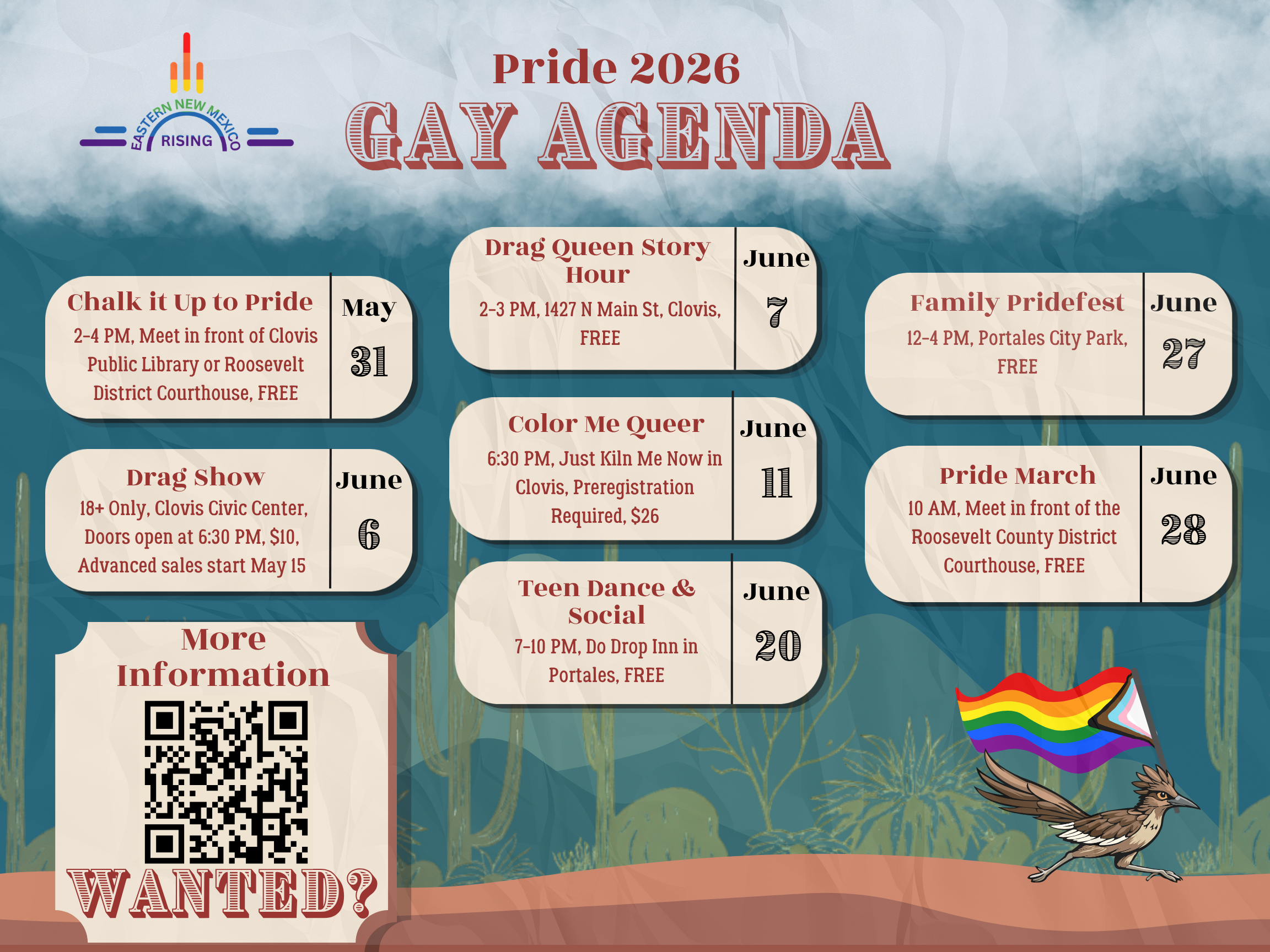 2026 Gay Agenda Schedule of Pride Events